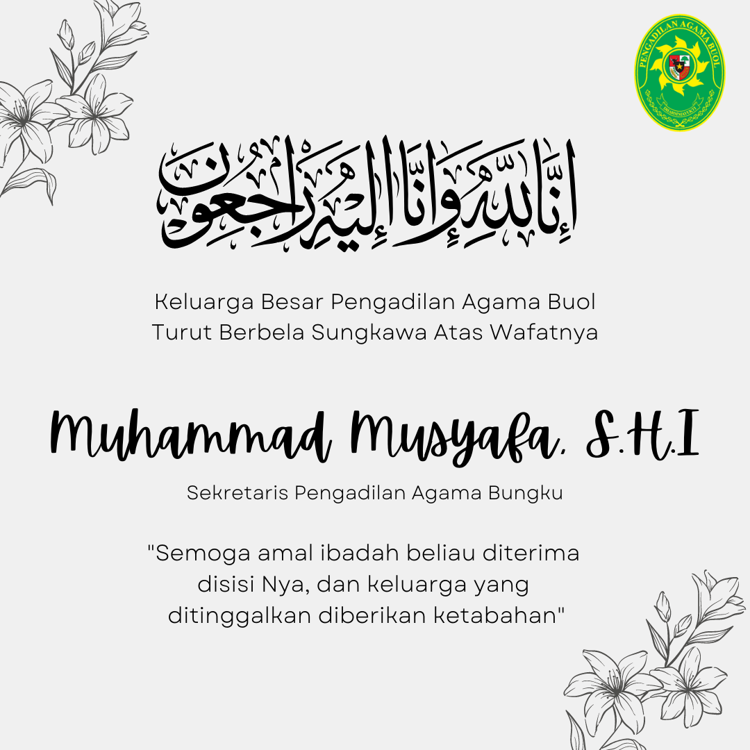 Wafat Sekretaris Agama Bungku